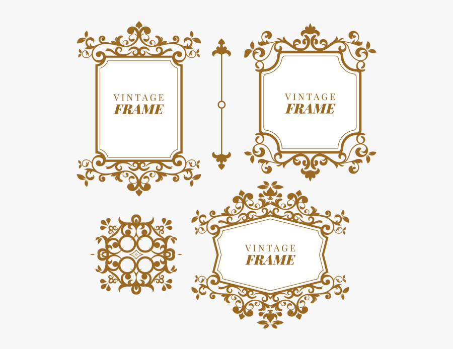 Monogram Frame Png, Transparent Clipart
