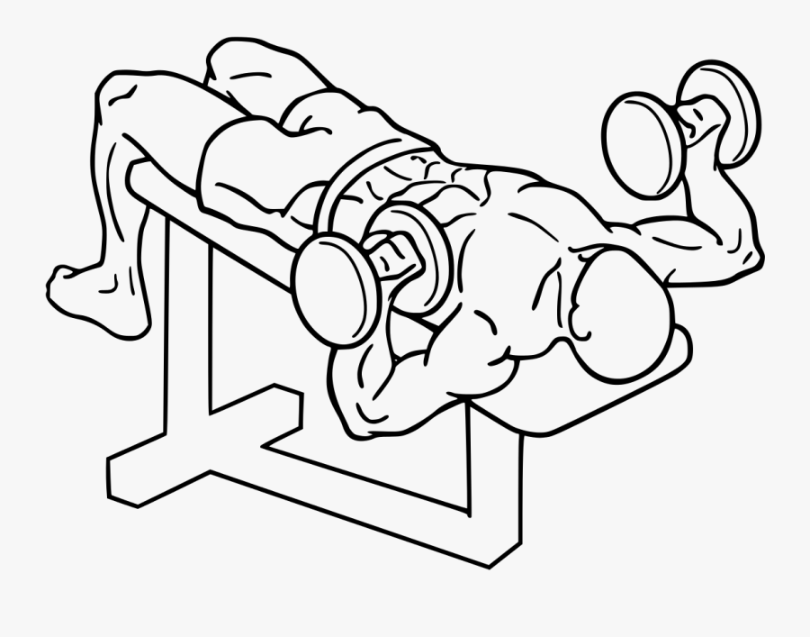 Decline Bench Press, Transparent Clipart