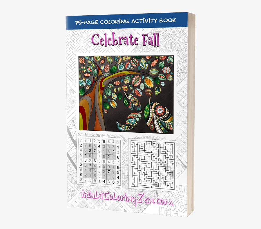 Celebrate Fall Coloring Activity Book - Poster, Transparent Clipart