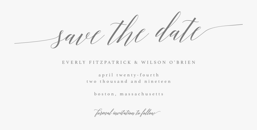 Clip Art Save The Date Invite - Save The Date Png, Transparent Clipart