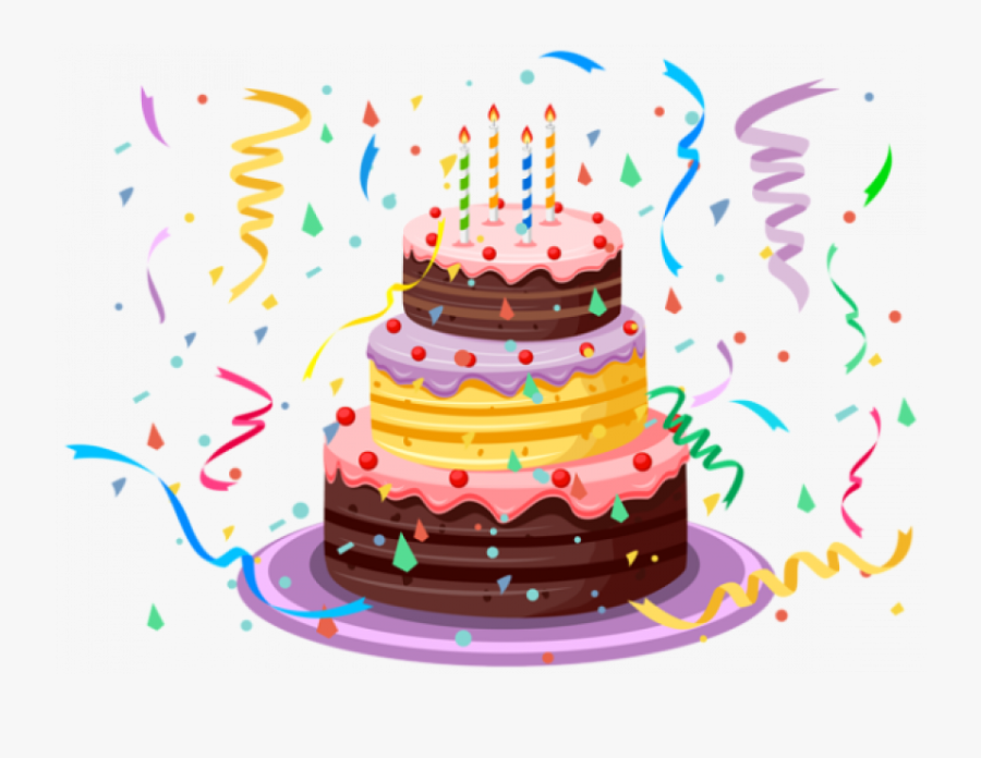 Happy Birthday Cake Png, Transparent Clipart