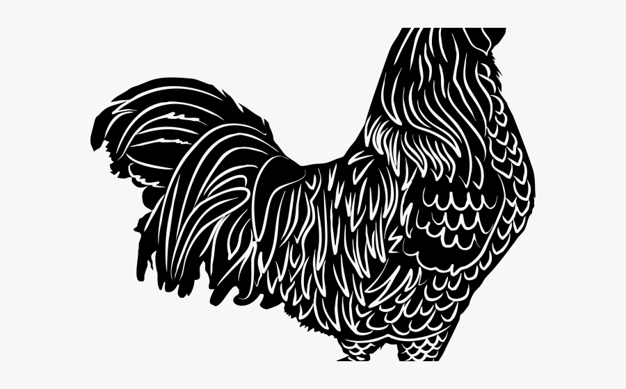 Claws Clipart Rooster - Silhouette Rooster Clip Art, Transparent Clipart