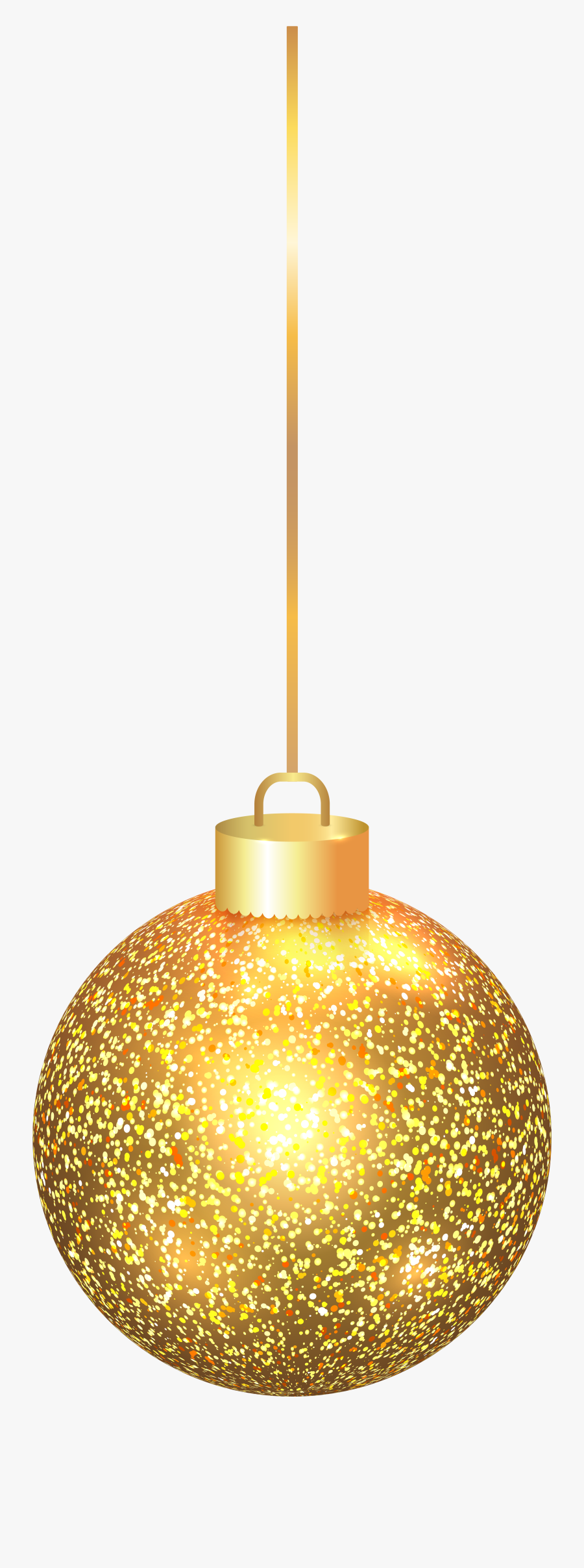 Clipart Christmas Elegant Gold - Christmas Gold Ball Png, Transparent Clipart