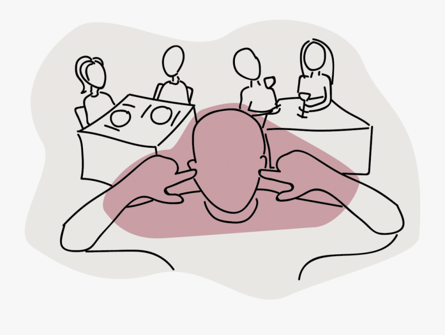 Illustration Of Someone Covering Their Ears In A Noisy - Noisy Environment Transparent, Transparent Clipart