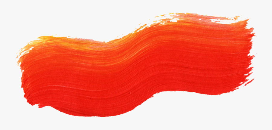 Orange Paint Brush Png, Transparent Clipart