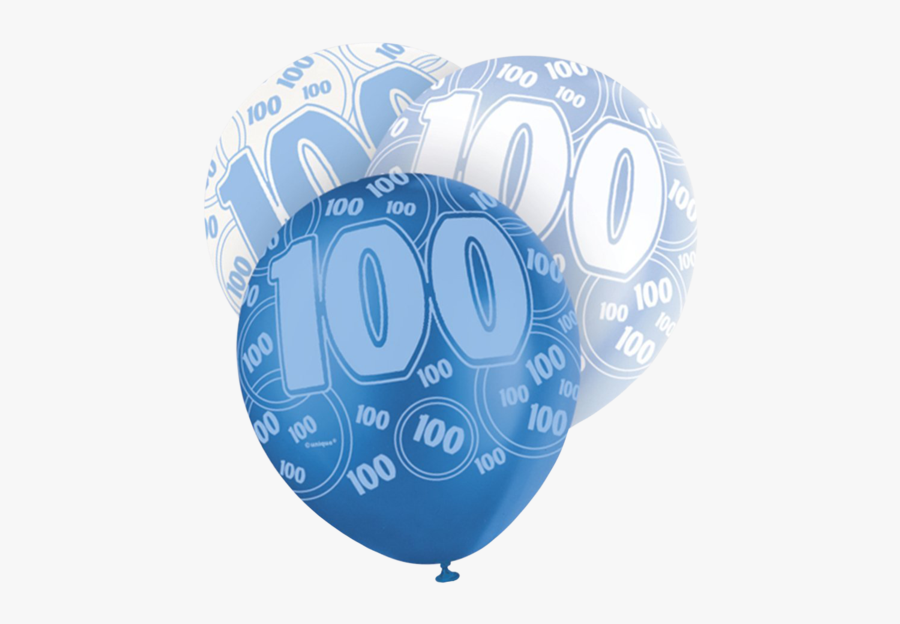 Happy 100th Birthday 12 Pearlized Printed Latex Balloons - Balloon, Transparent Clipart