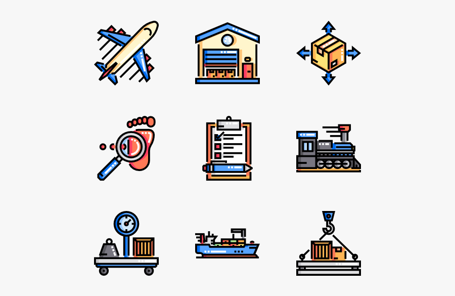 Clip Art Logistics Icon Packs, Transparent Clipart
