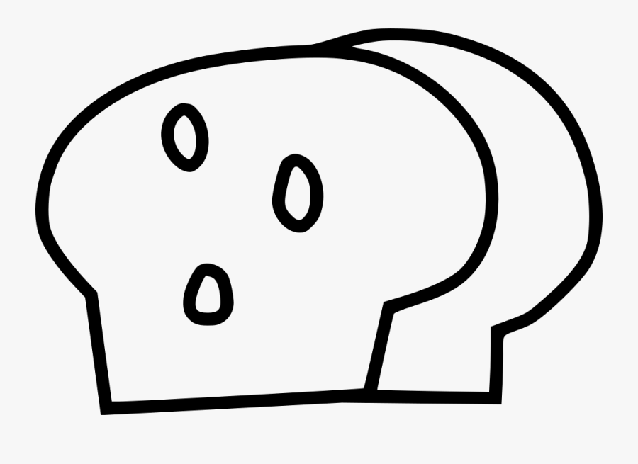 Bread Wheat Loaf Gluten Bakery - Line Art, Transparent Clipart
