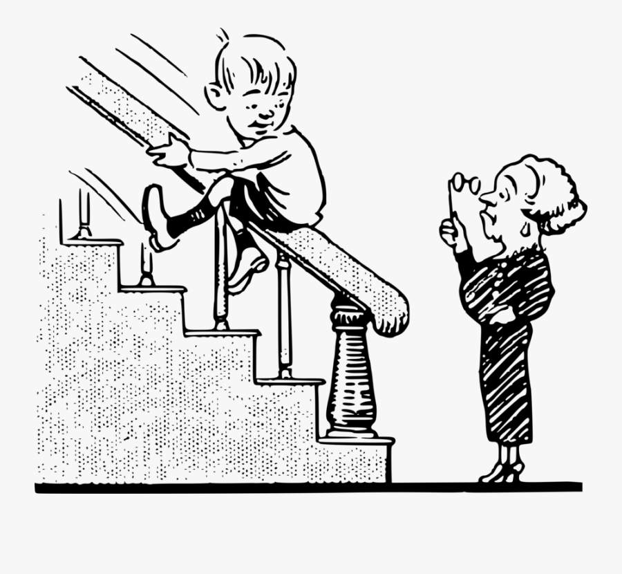 Line Art,art,thumb - Down To The Stairs Clipart, Transparent Clipart