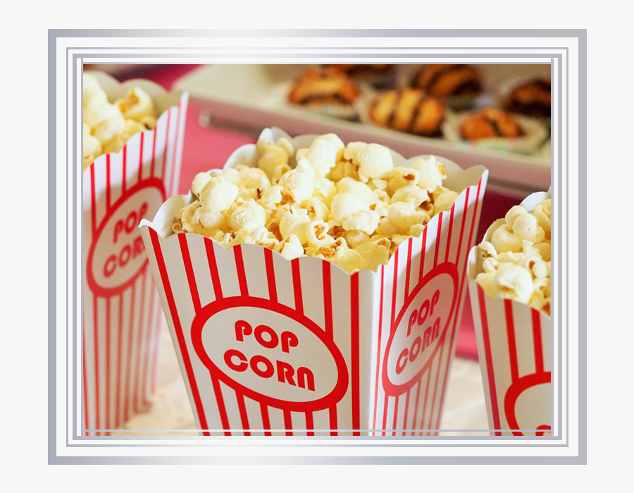 Popcorn Cart With Attendant - Cinema Popcorn, Transparent Clipart