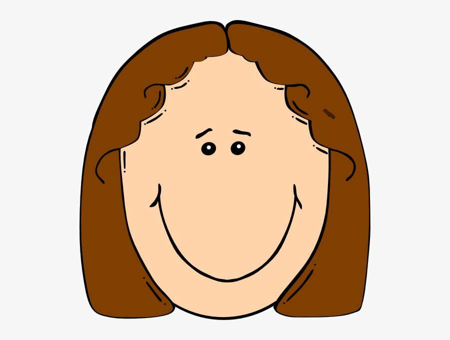 Transparent Anxious Face Clipart - Short Brown Hair Clipart, Transparent Clipart