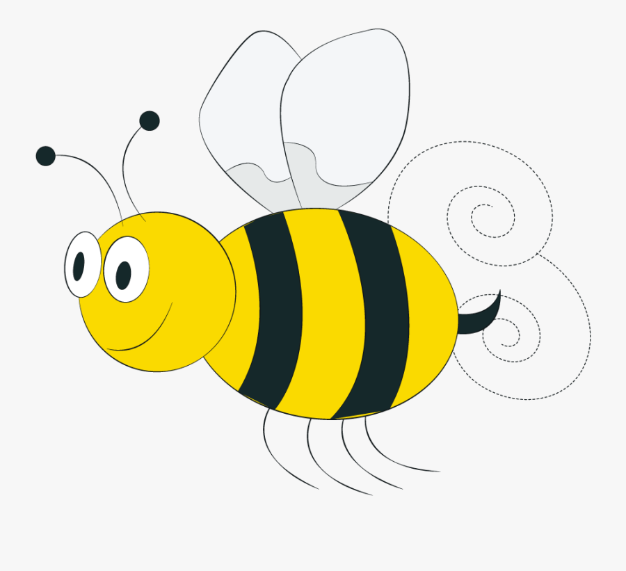 Cute Bee Png - رسم النحل, Transparent Clipart