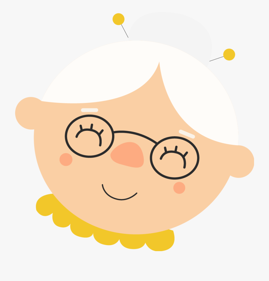 #old #grandmother #granma #abuela #abuelita - Cartoon, Transparent Clipart