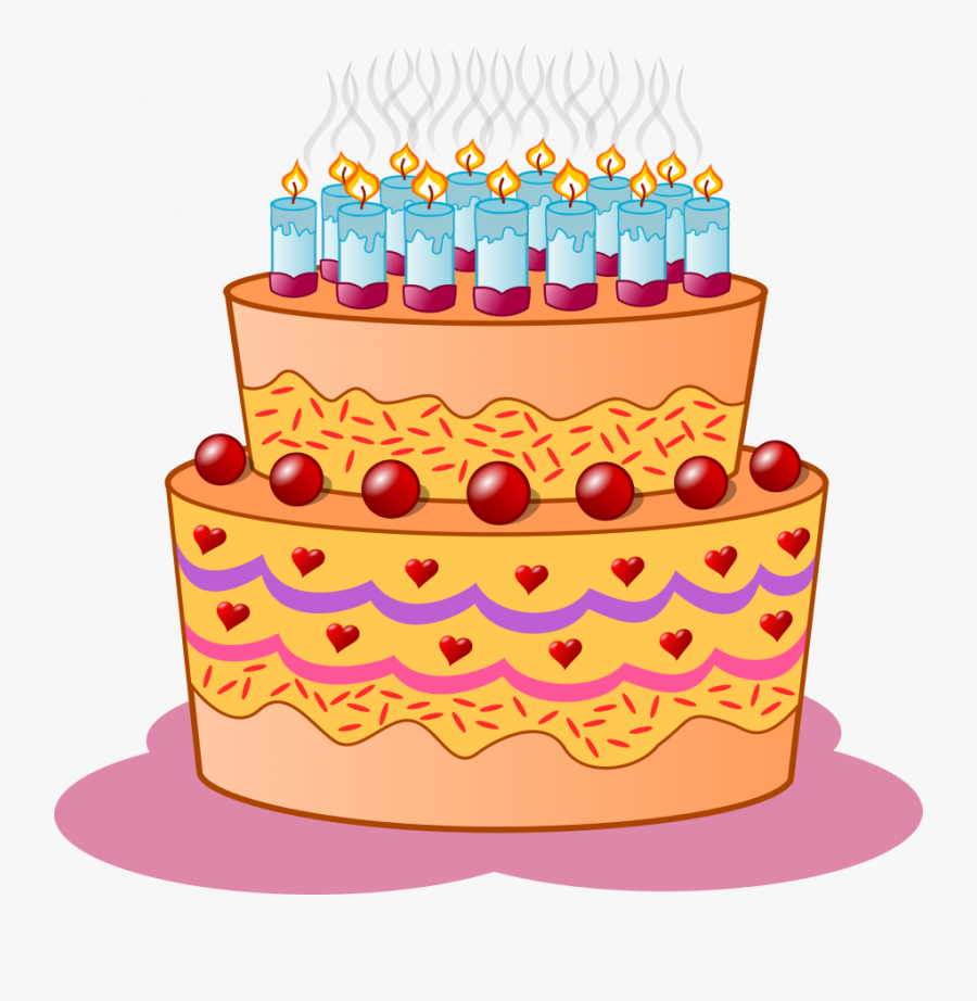 Birthday Cake Clip Art, Transparent Clipart