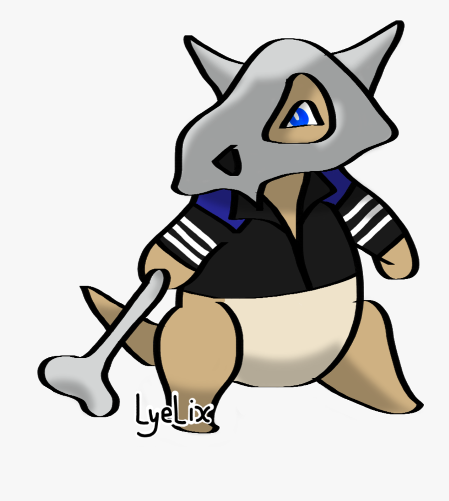 I Drew Cubone Wearing The Vagabond Jacket "cause I - Cartoon, Transparent Clipart