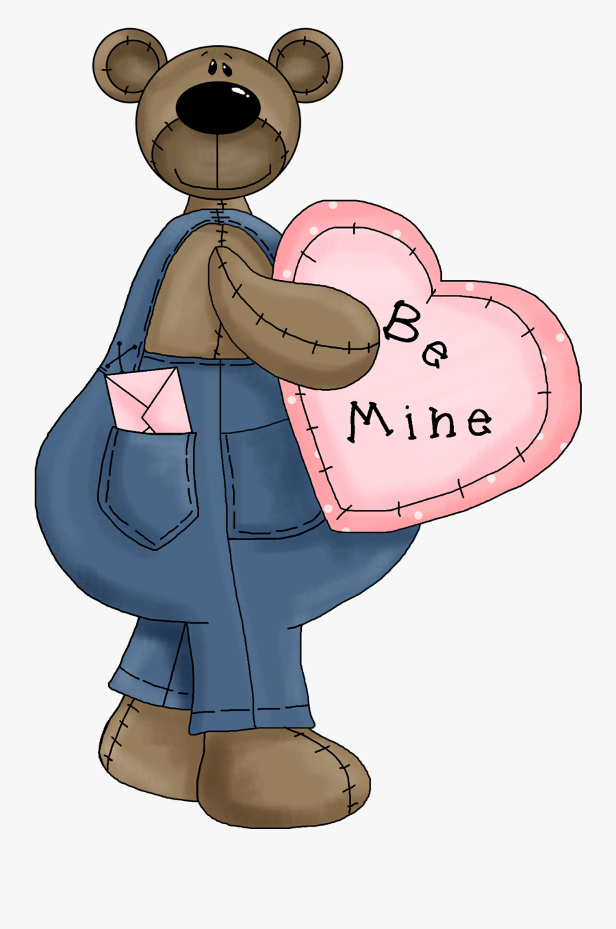 Grandparents Clipart Bear - Valentines For Grandchildren, Transparent Clipart