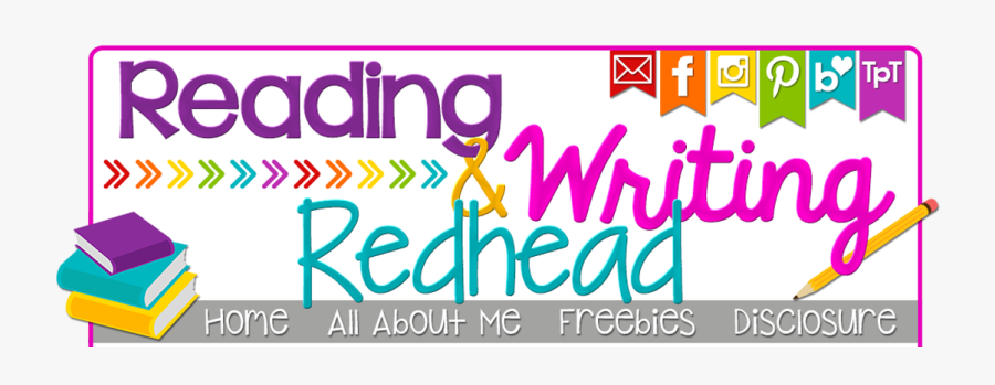 Reading And Writing Redhead - Graphic Design, Transparent Clipart