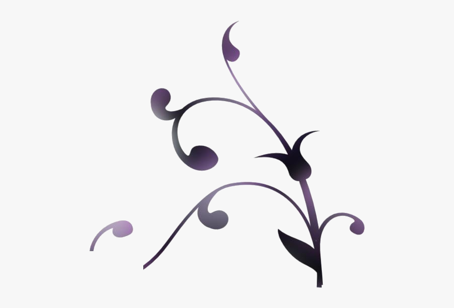 Swirl Border Png Image Clipart, Transparent Floral - Tree Branch Clip Art, Transparent Clipart