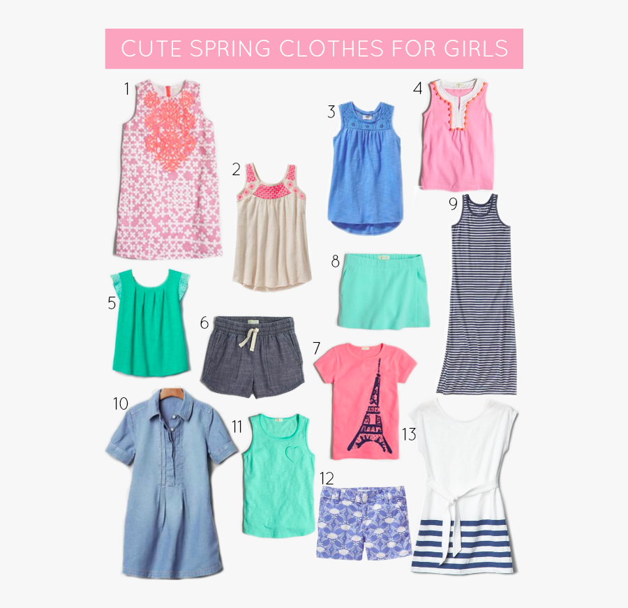Transparent Cute Girl Png - Cute Girl Clothes Png, Transparent Clipart