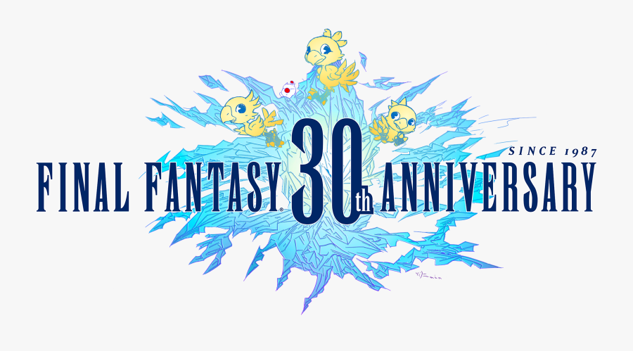 Since 1987 Pinal Fantasy An Ersary Final Fantasy Xv - Final Fantasy 30th Anniversary, Transparent Clipart