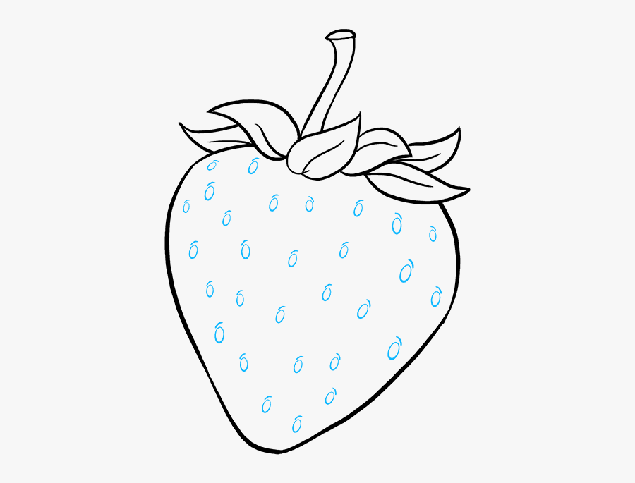 Strawberry Clipart Small - Cómo Dibujar Las Frutas, Transparent Clipart