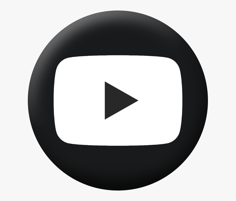 Youtube Logo Black And White Png, Transparent Clipart