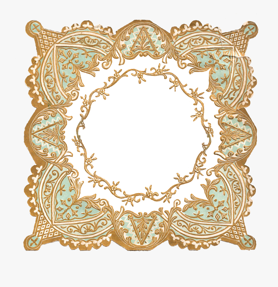 Border Frame Digital Download Crafting Supply Image - Decoration Border On Paper, Transparent Clipart