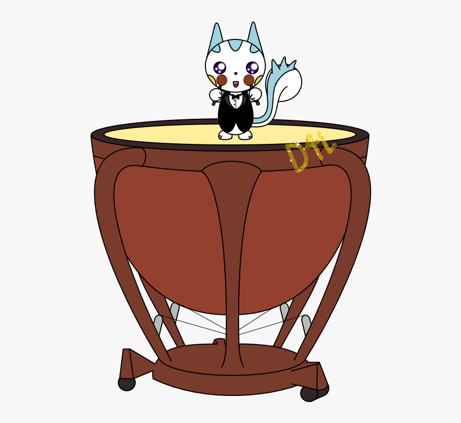 Pachirisu On The Drum - Cartoon, Transparent Clipart
