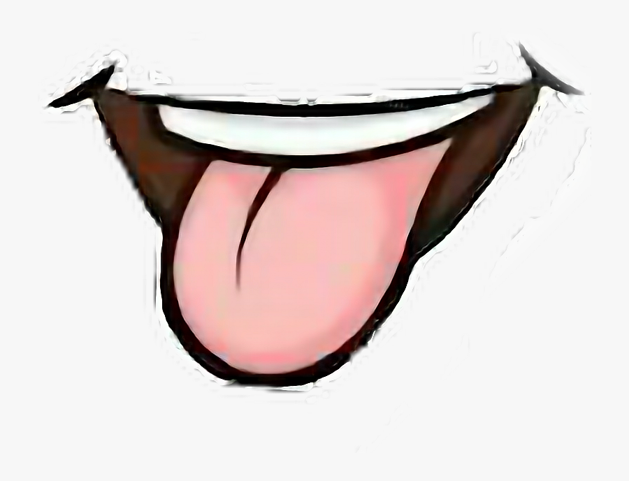#mmmm #hahaha #tongue #laugh - Cartoon Smile Mouth Png, Transparent Clipart