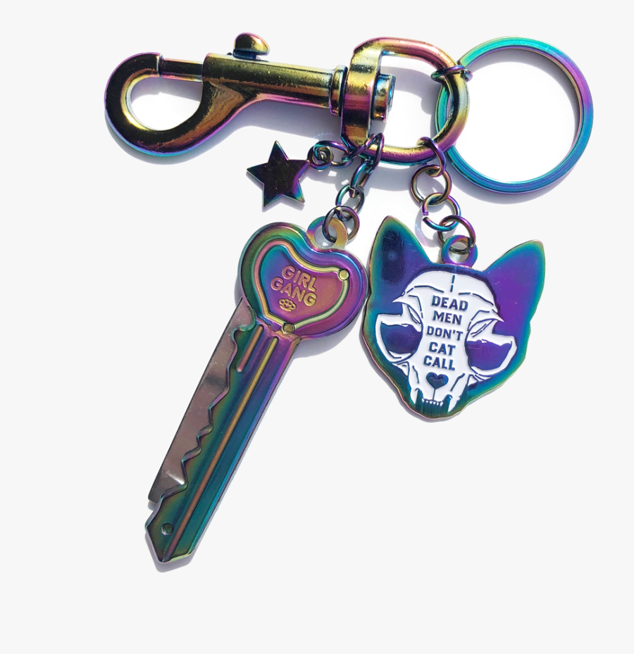Hd Girl Charm Keychain - Jen Bartel Keychain, Transparent Clipart