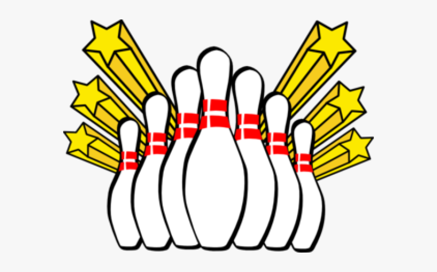 10 Pin Bowling Clip Art, Transparent Clipart