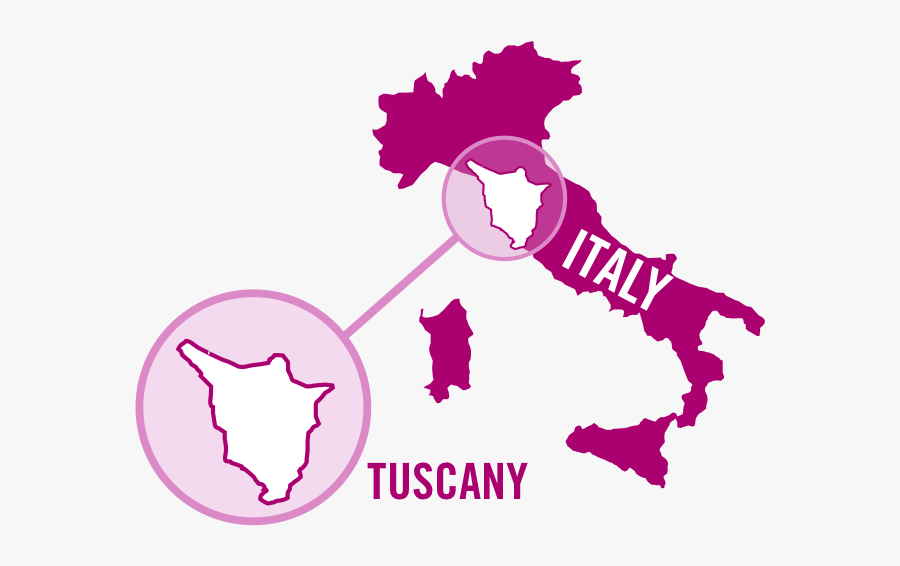 Italy Tuscany Rose 0001 - Italy Map, Transparent Clipart