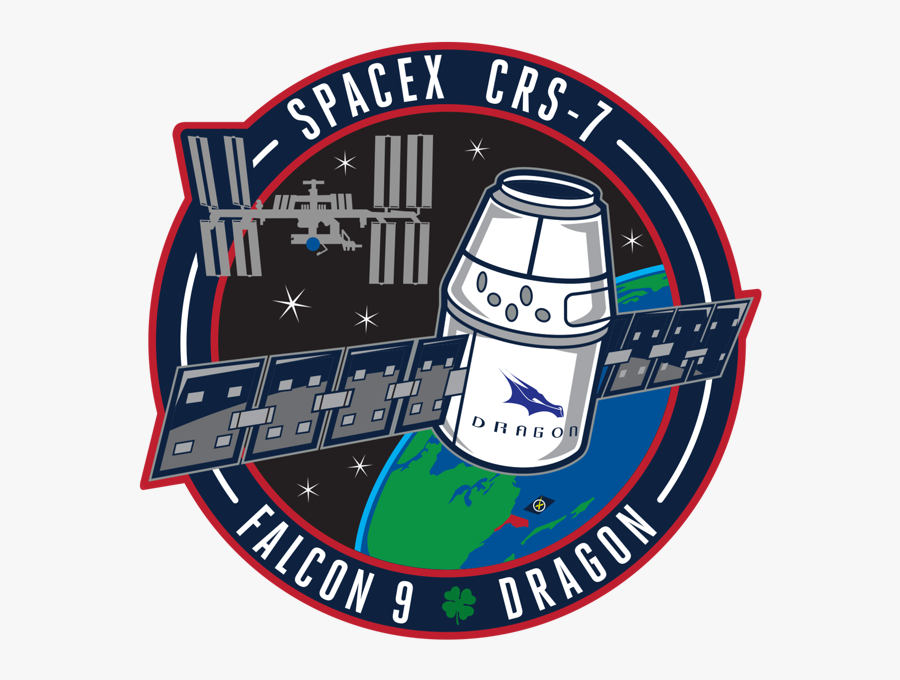 Credit - Spacex - Dragon Crew Patch Spacex, Transparent Clipart