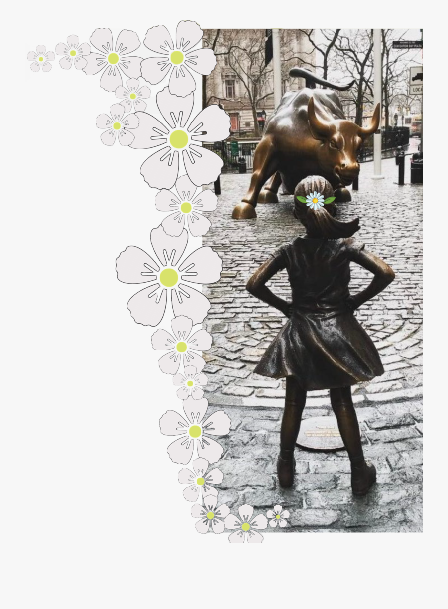 Transparent Charging Bull Png - Бык С Уолл Стрит И Девочка, Transparent Clipart