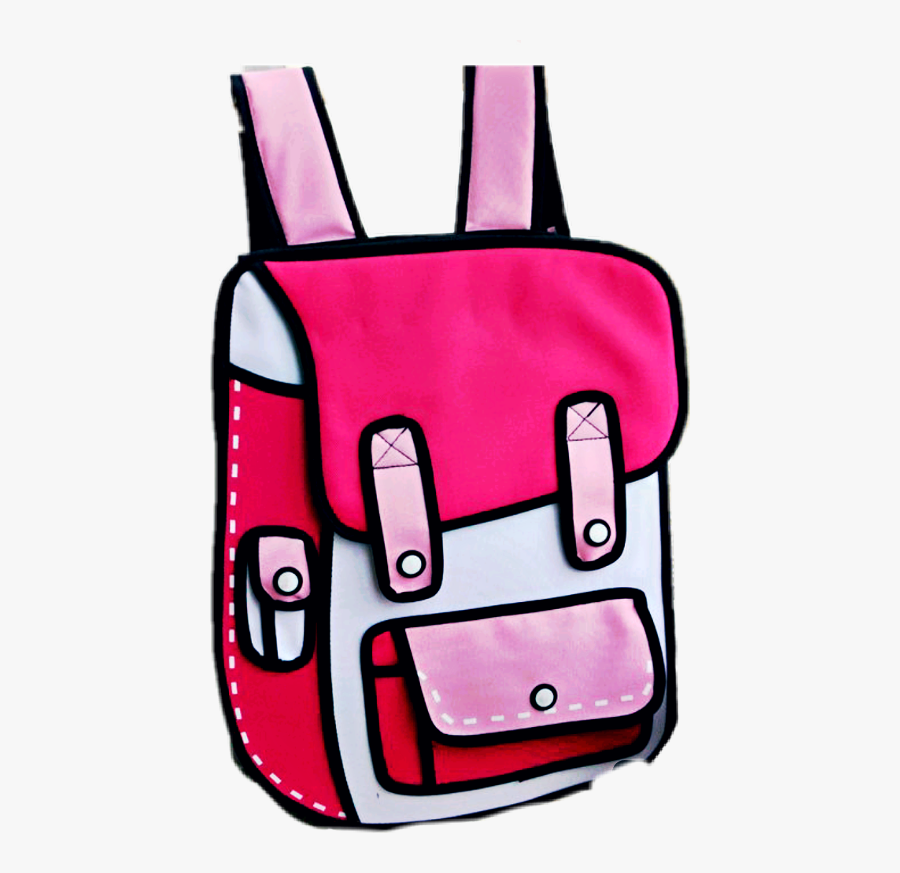 Mochilas Backpack Rosa Freetoedit Scbackpack - Mochilas Que Parecen Caricatura, Transparent Clipart