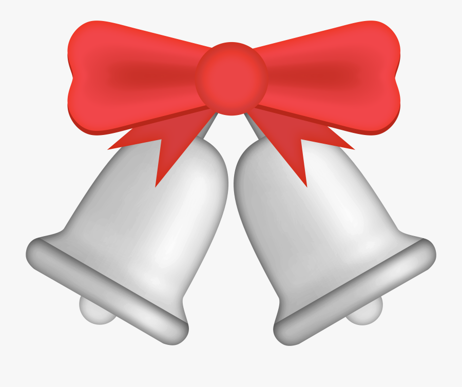 Silver Christmas Bells Png Clip Art, Transparent Clipart