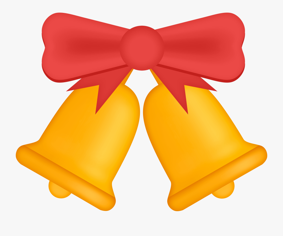Gold Christmas Bells Png Clip Art, Transparent Clipart