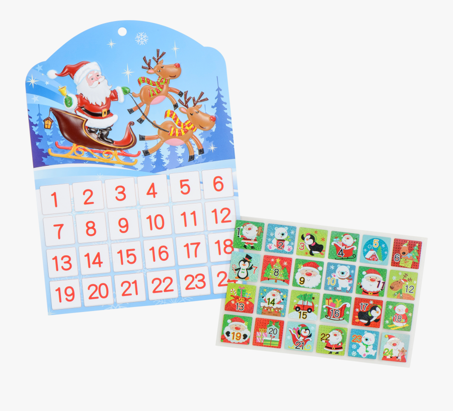 Clip Art Advent Calendar Stickers - Cartoon, Transparent Clipart