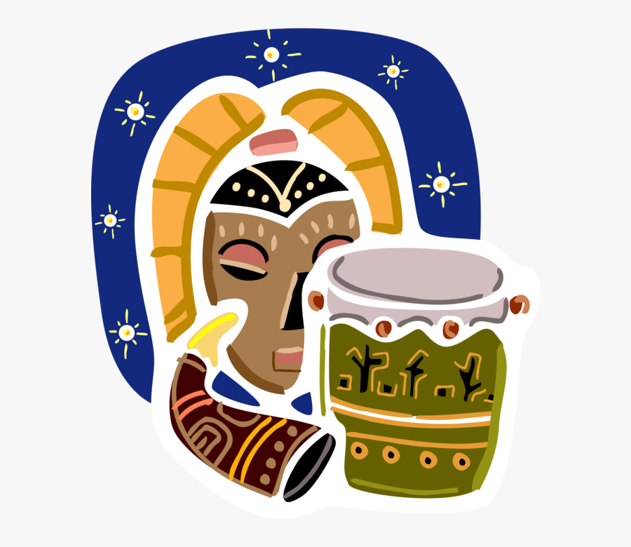 Transparent African Drums Png, Transparent Clipart