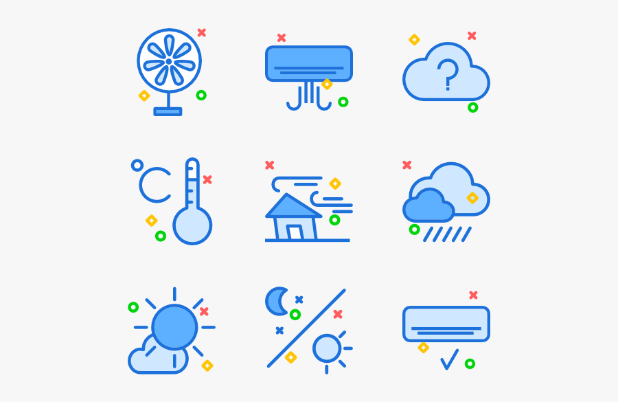 Windy Clipart Air - Air Conditioner Arrow Png, Transparent Clipart