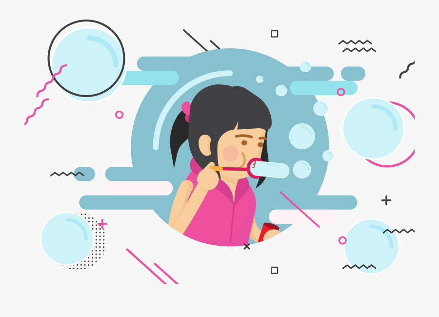 Drawing Bubbles Cartoon - Graphic Design, Transparent Clipart