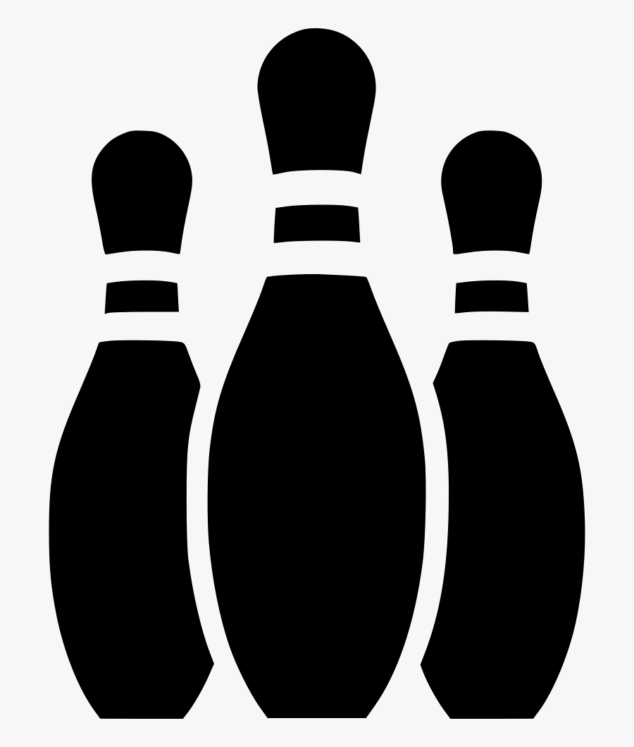 Bowling Pin Black Clipart, Transparent Clipart