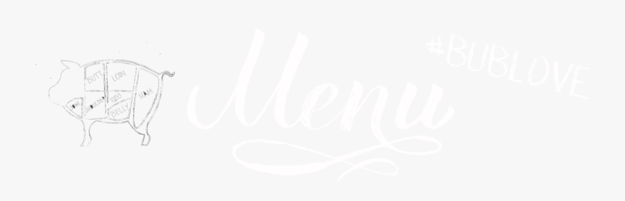 Menu Chalk Lettering Font, Transparent Clipart