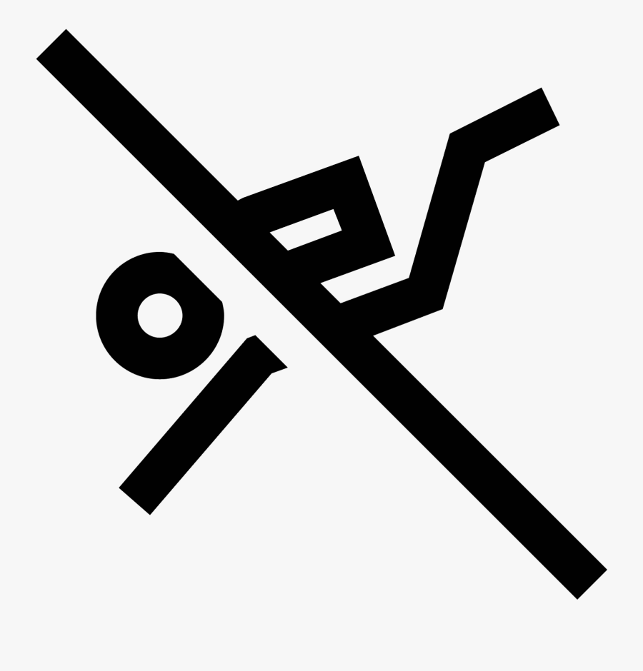 No Diving Icon Free - Cross, Transparent Clipart
