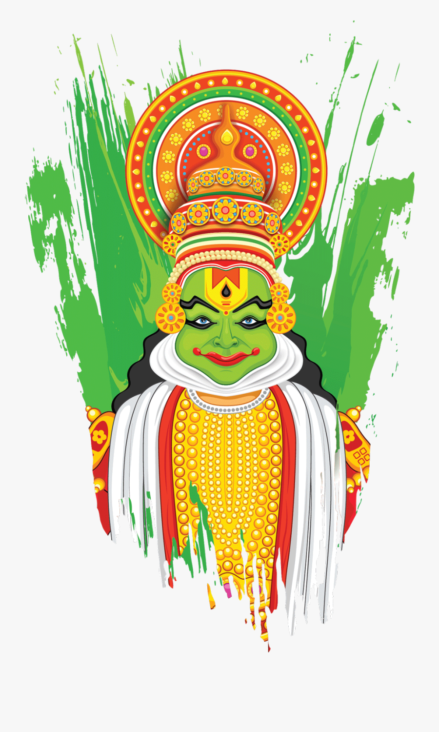 Meal Clipart Kerala - Kathakali Png, Transparent Clipart