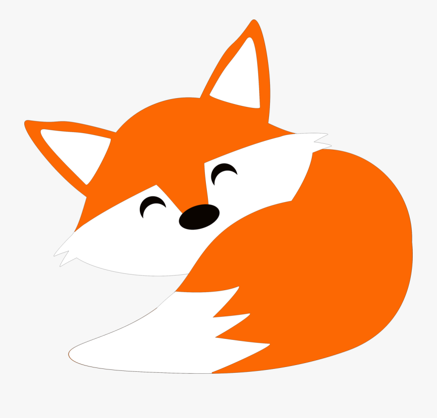 Sleeping Fox Clip Art, Transparent Clipart