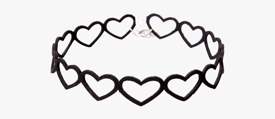 Hot Vintage Embellished Heart Choker Necklace - Necklace, Transparent Clipart