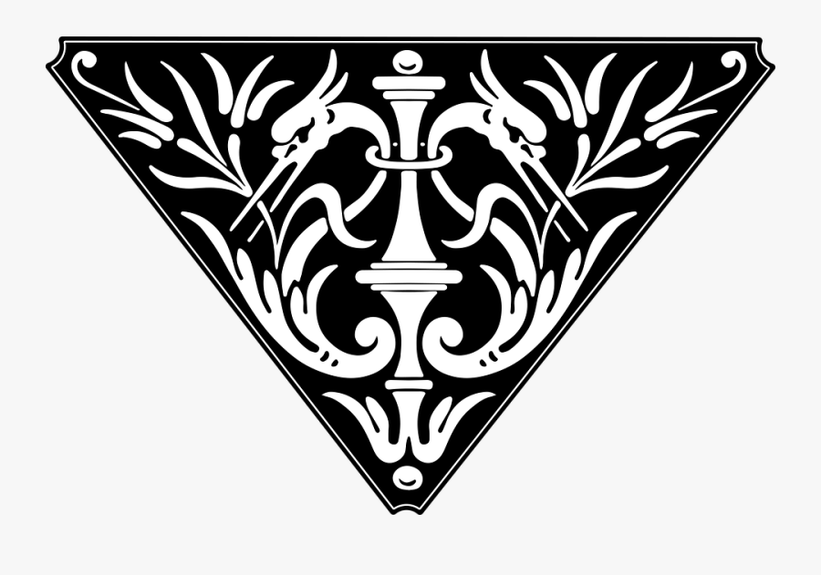 Vintage, Bird, Flourish, Silhouette, Ornament, Transparent Clipart