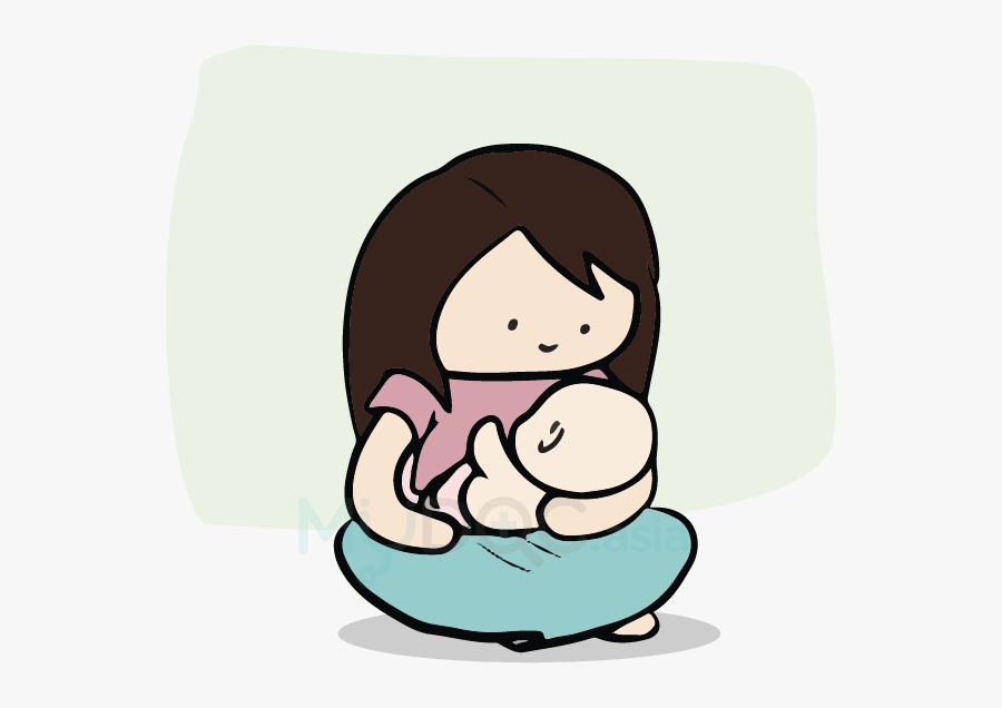 Mother Clipart Breast Feeding - Transparent Breastfeeding Clipart, Transparent Clipart