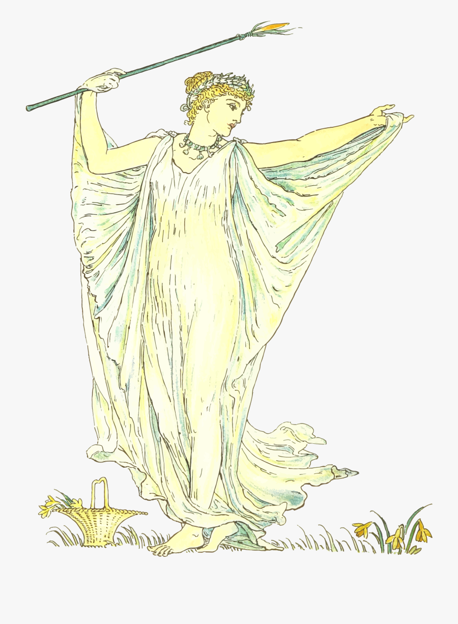 Lady Picking Flowers Clip Arts - Illustration, Transparent Clipart